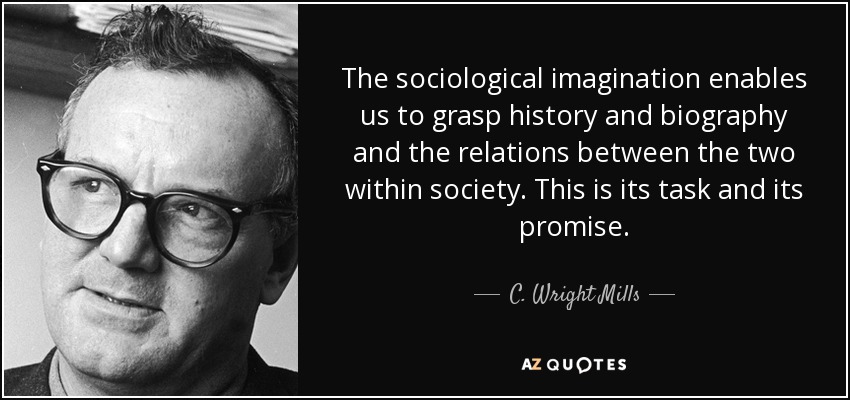What is the relationship between thinking conceptually and developing a sociological&nbsp;imagination?